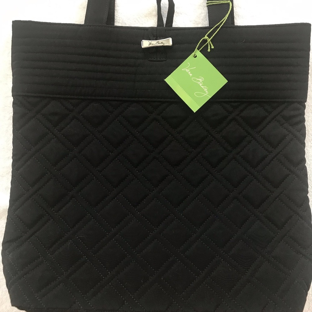 Vera Bradley Classic Black Over The Shoulder Tote